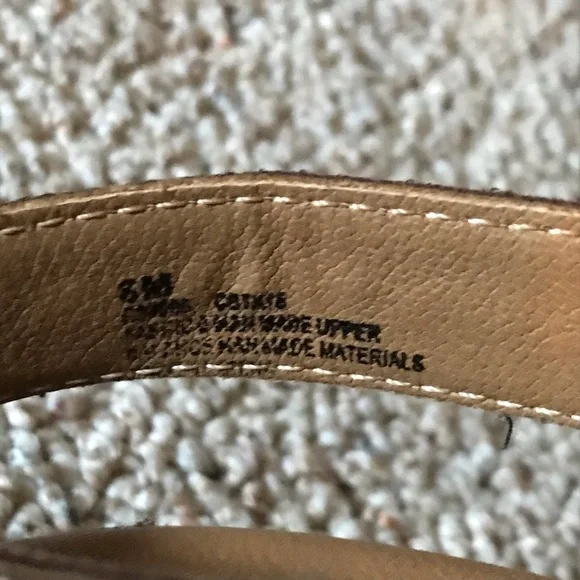 BOC Beige Canvas Backstrap Clog Mules, EUC, 36/6 - Picture 6 of 14